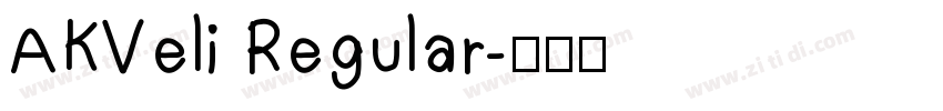 AKVeli Regular字体转换